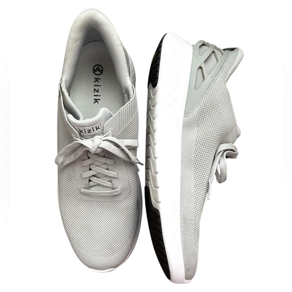 Kizik Athens Hands Free Slip-On Shoes Gray White Men’s Size 13 Sneakers Low Top